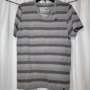 Gray stripped Hurley shirt